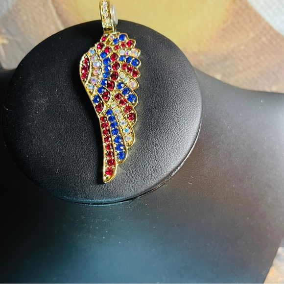 🪽Fabulous Kirk’s Folly Red, White, & Blue Angel Wing Magnetic Enhancer! - Picture 7 of 13